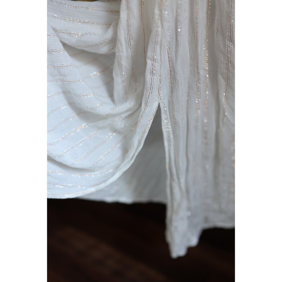 Ramy Brook NWT Viola Shell Bib Swim Cover-Up White Dress Size M - Picture 8 of 15